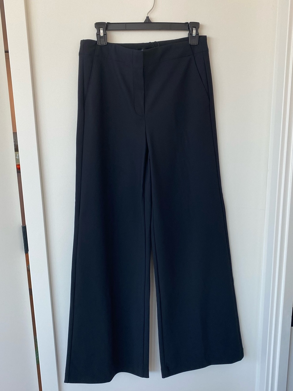 Theory Black Wide-Leg Trousers